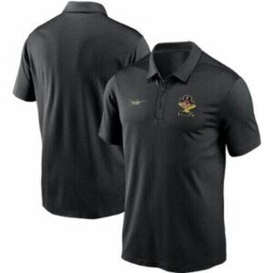 Nike Dri Fit Black Pittsburgh Pirates Cooperstown Collection MLB Polo Shirt Med